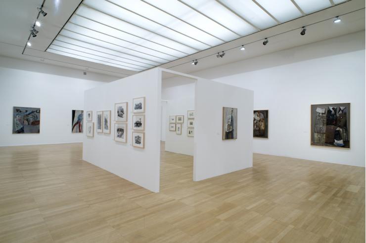 Postavitev razstave v Moderni galeriji, Ljubljana. Foto: Dejan Habicht