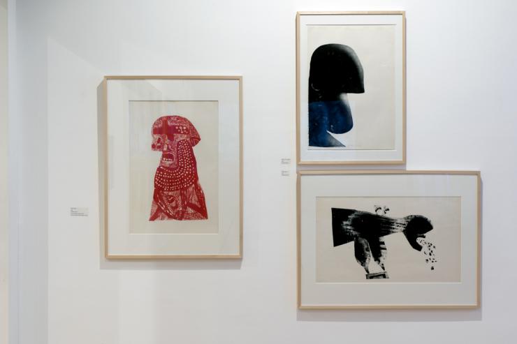 Postavitev razstave v Moderni galeriji, Ljubljana. Foto: Dejan Habicht