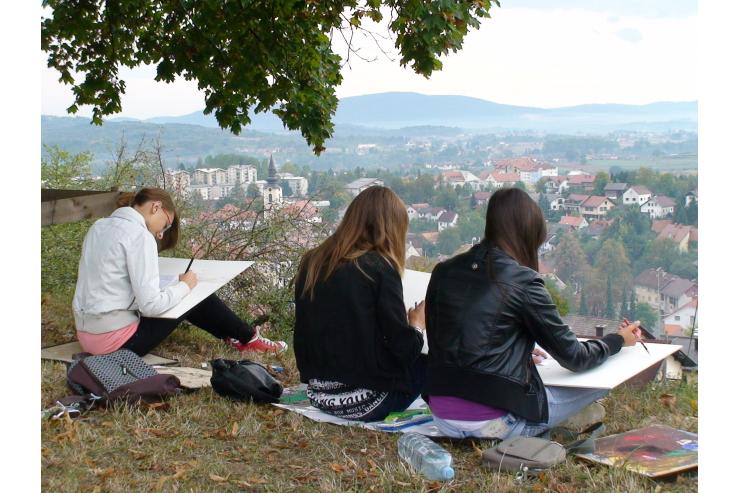 Ex tempore-pogled z vrha Veselice