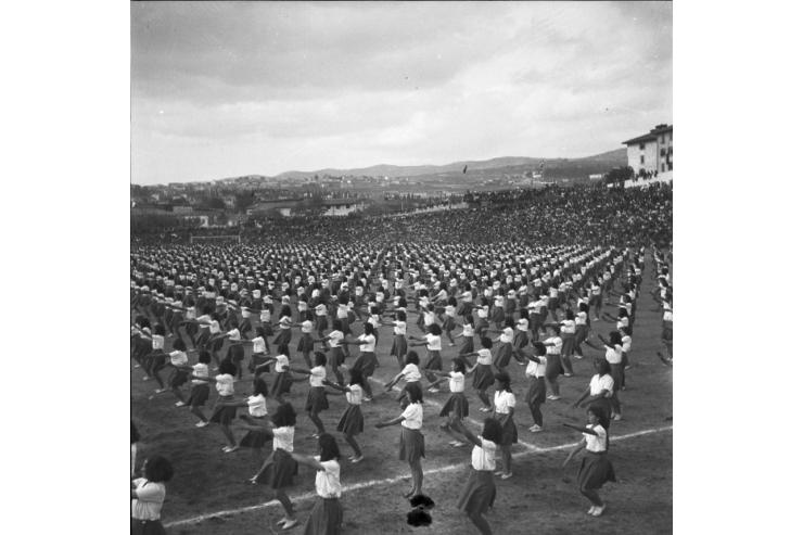 Telovadni nastop v Trstu1947