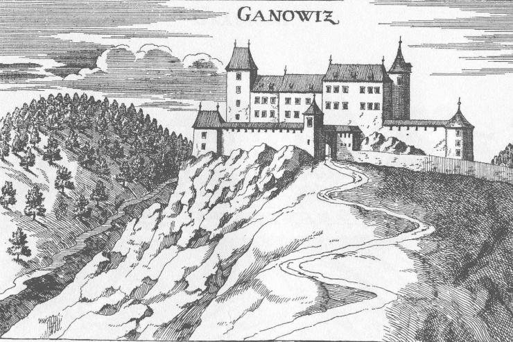 Vir: Vischer, G. M., Topographia Ducatus Stiriae, 1681, faksimile, 1971, str. 27. Grad Konjice v drugi polovici 17. stoletja