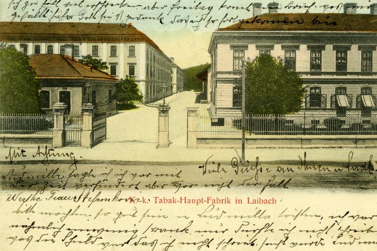 Vhod v Tobačno tovarno v Ljubljani