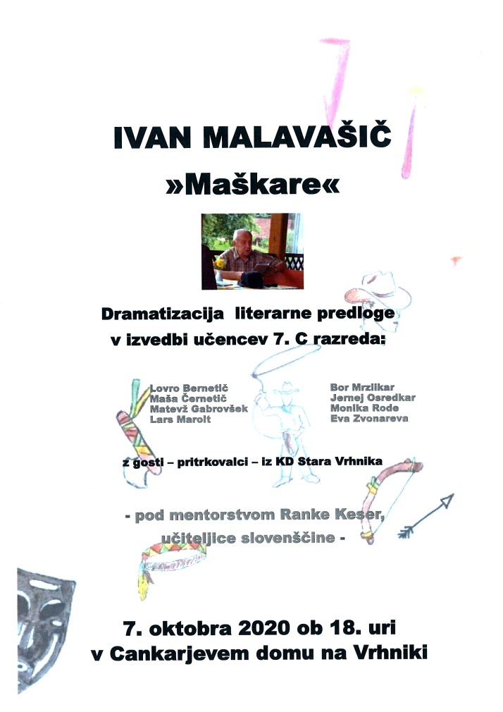 Ivan Malavašič: "Maškare" - dramatizacija literarne predloge